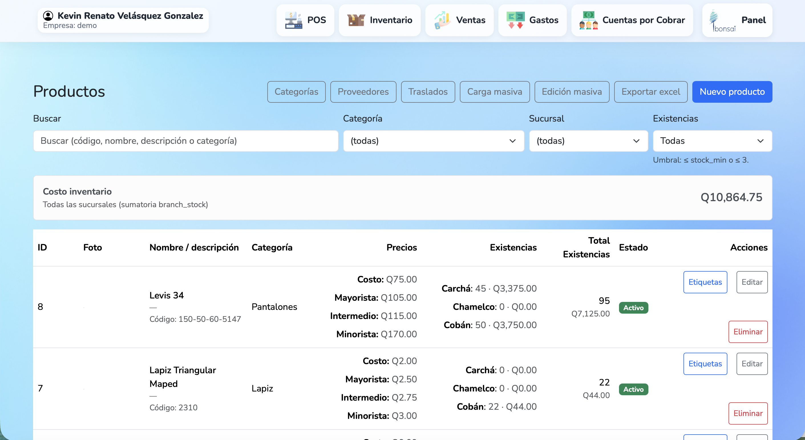 Captura de bonsai Web