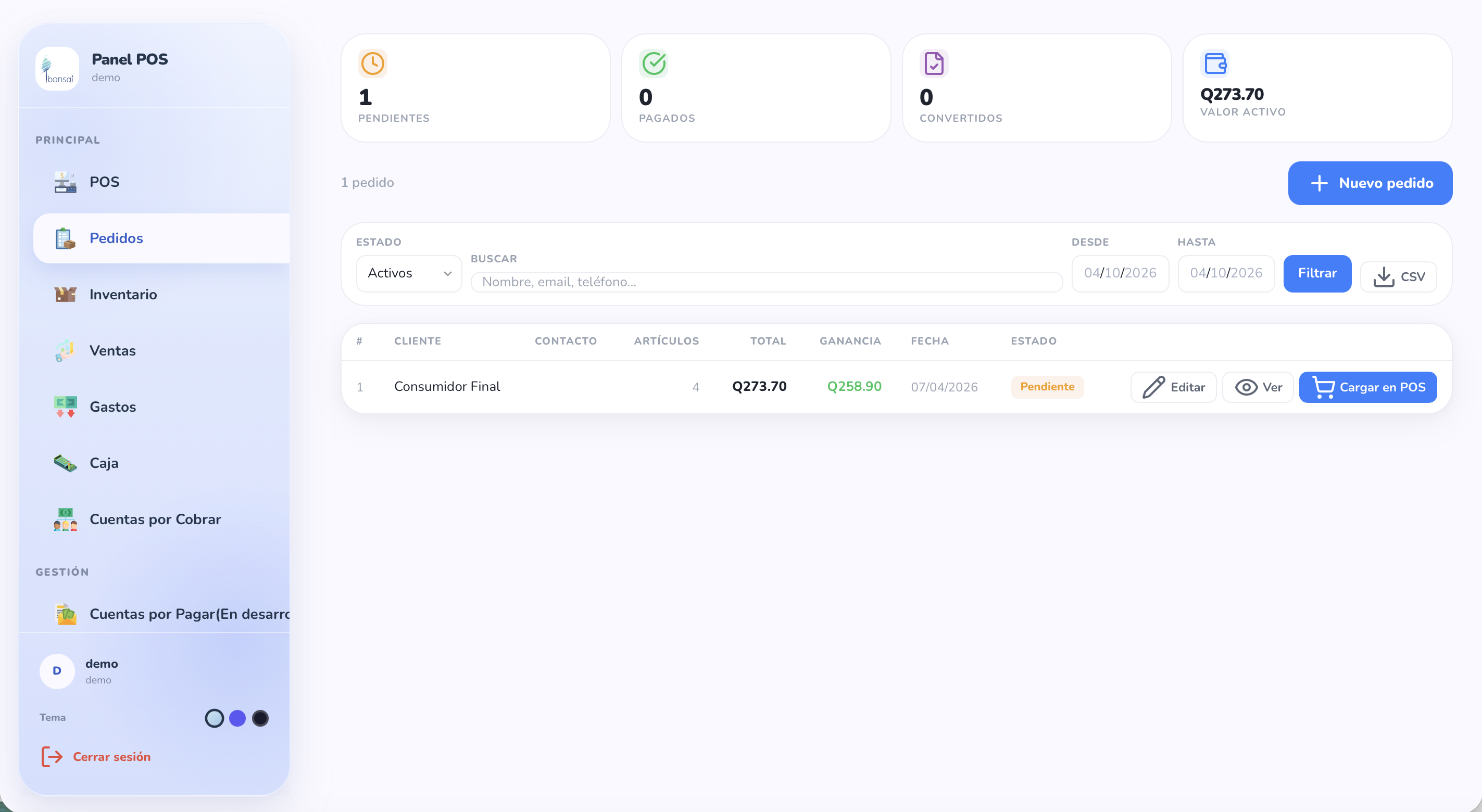 Captura de bonsai Web
